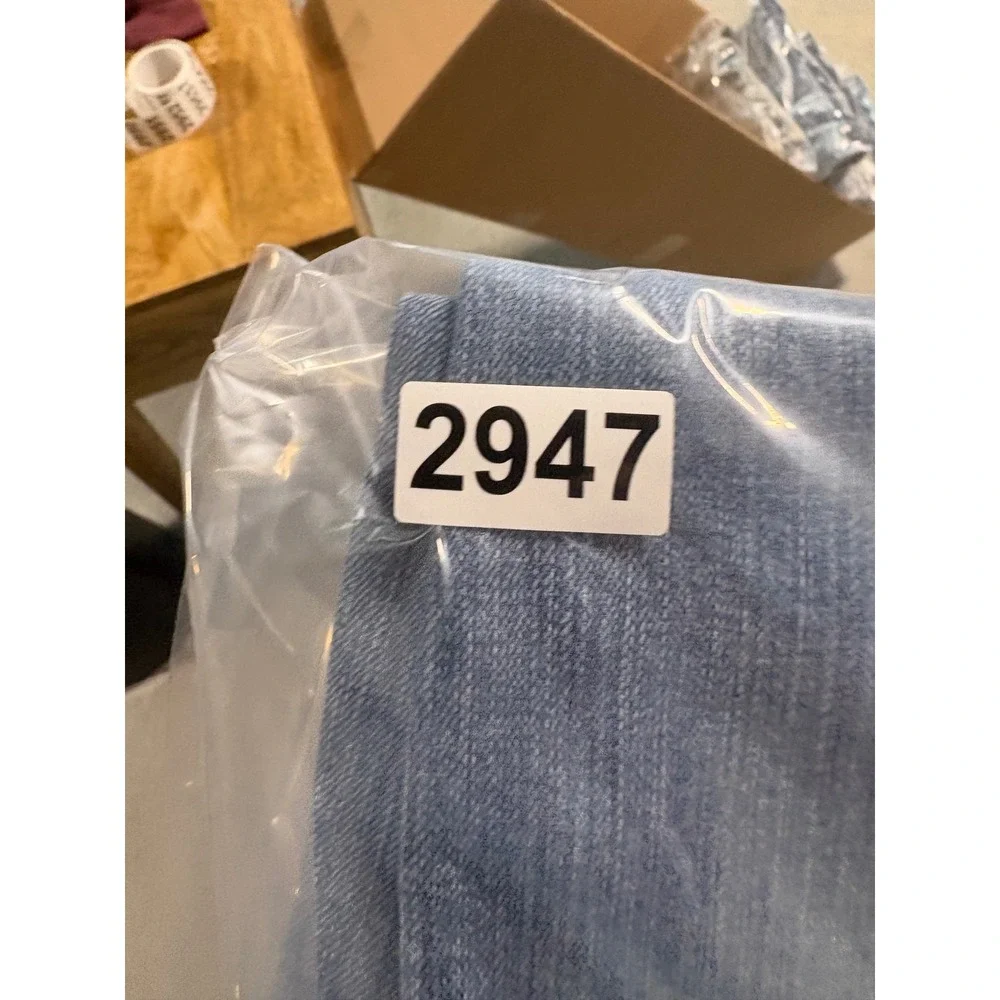 BKE Tyler Straight Mens Distressed Medium Wash Denim Jeans 36x30